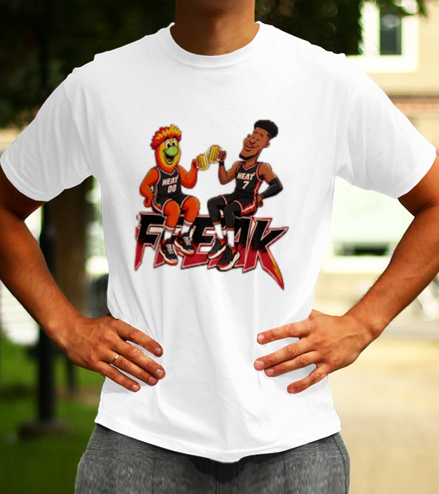 Cheers To The Freak Heat Giannis Burnie Miami T-Shirt