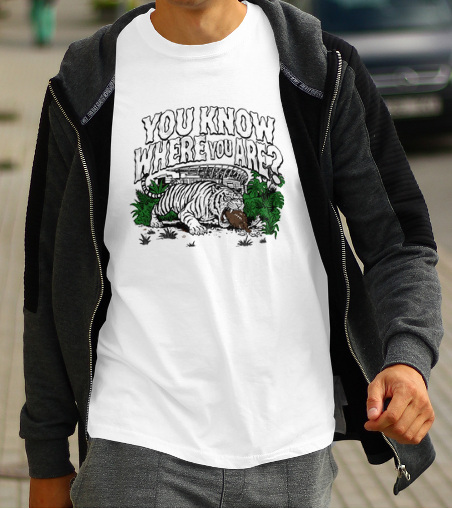 Cincinnati Bengals Tiger You Know Where You Are Jungle T-Shirt