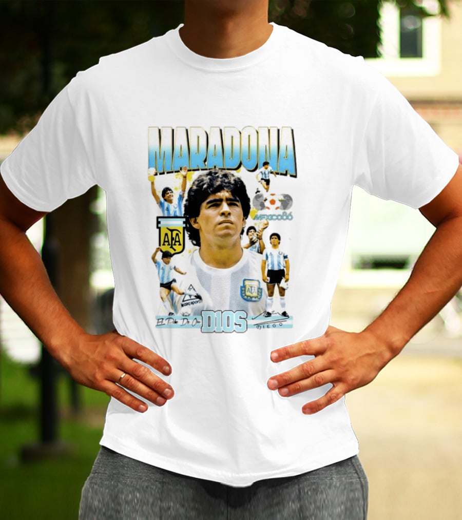 Diego Maradona AFA El Pibe De Oro D10S Mexico 86 T-Shirt