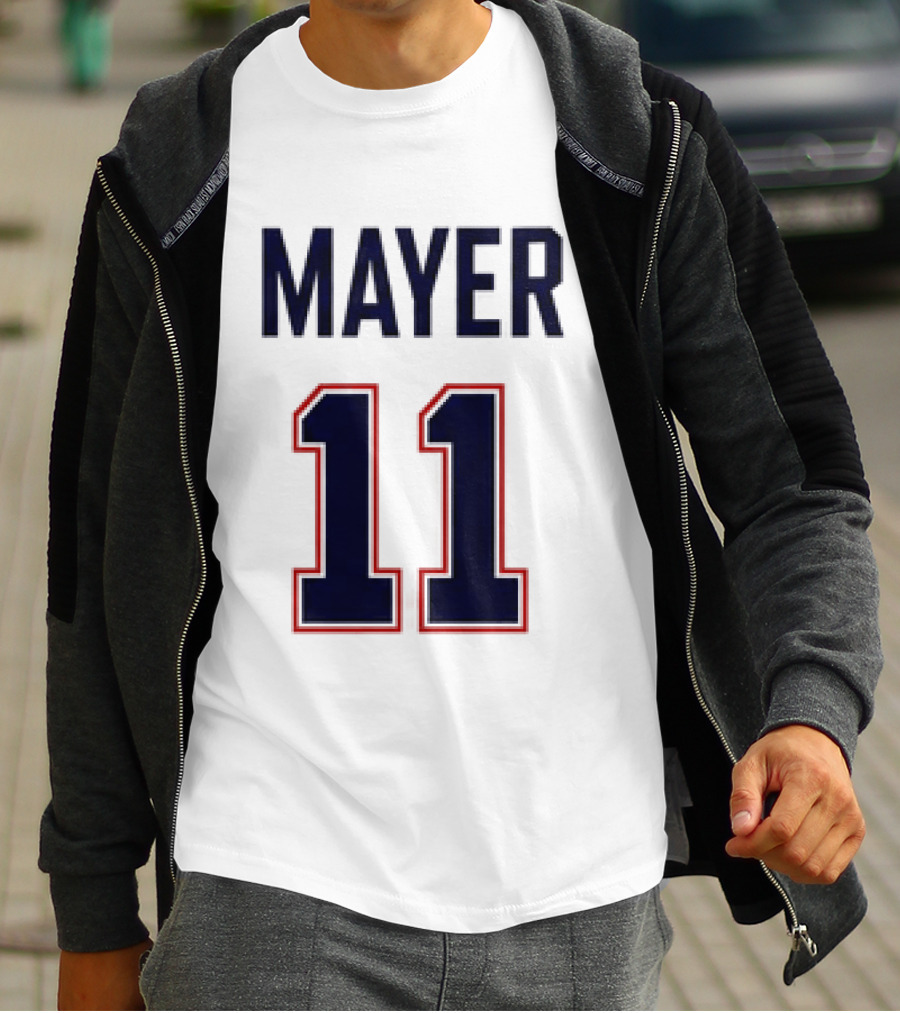 Red Sox 2026 Marcelo Mayer 11 Football Jersey Giveaway T-Shirt