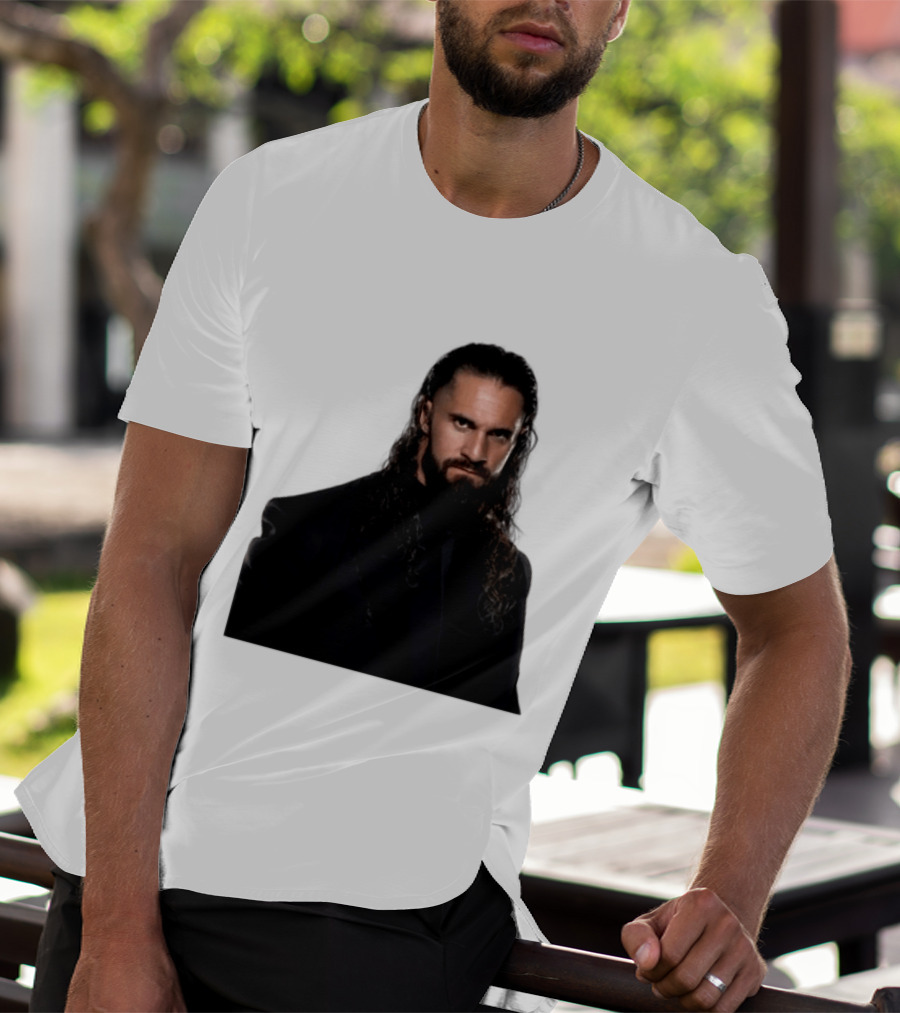 Seth Rollins Has A New Render Intense Gaze And Long Hair T-Shirt