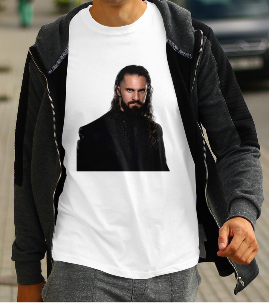 Seth Rollins Has A New Render Intense Gaze And Long Hair T-Shirt