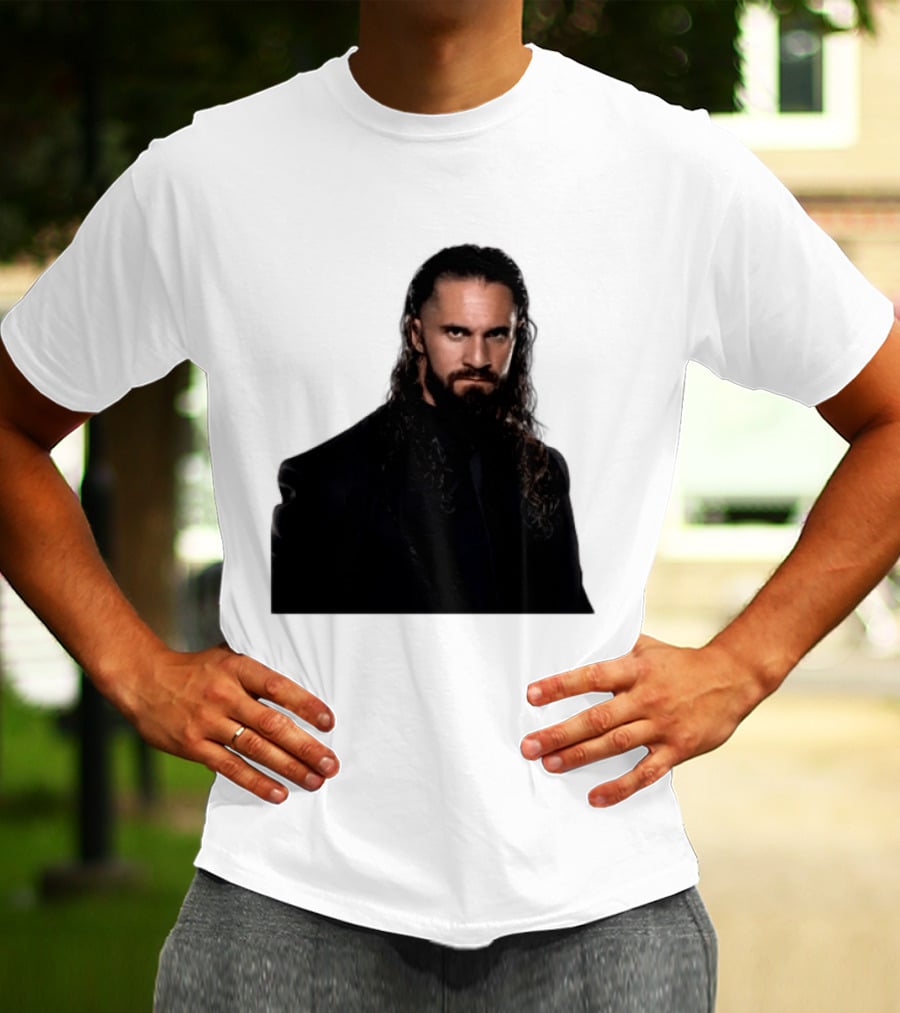 Seth Rollins Has A New Render Intense Gaze And Long Hair T-Shirt