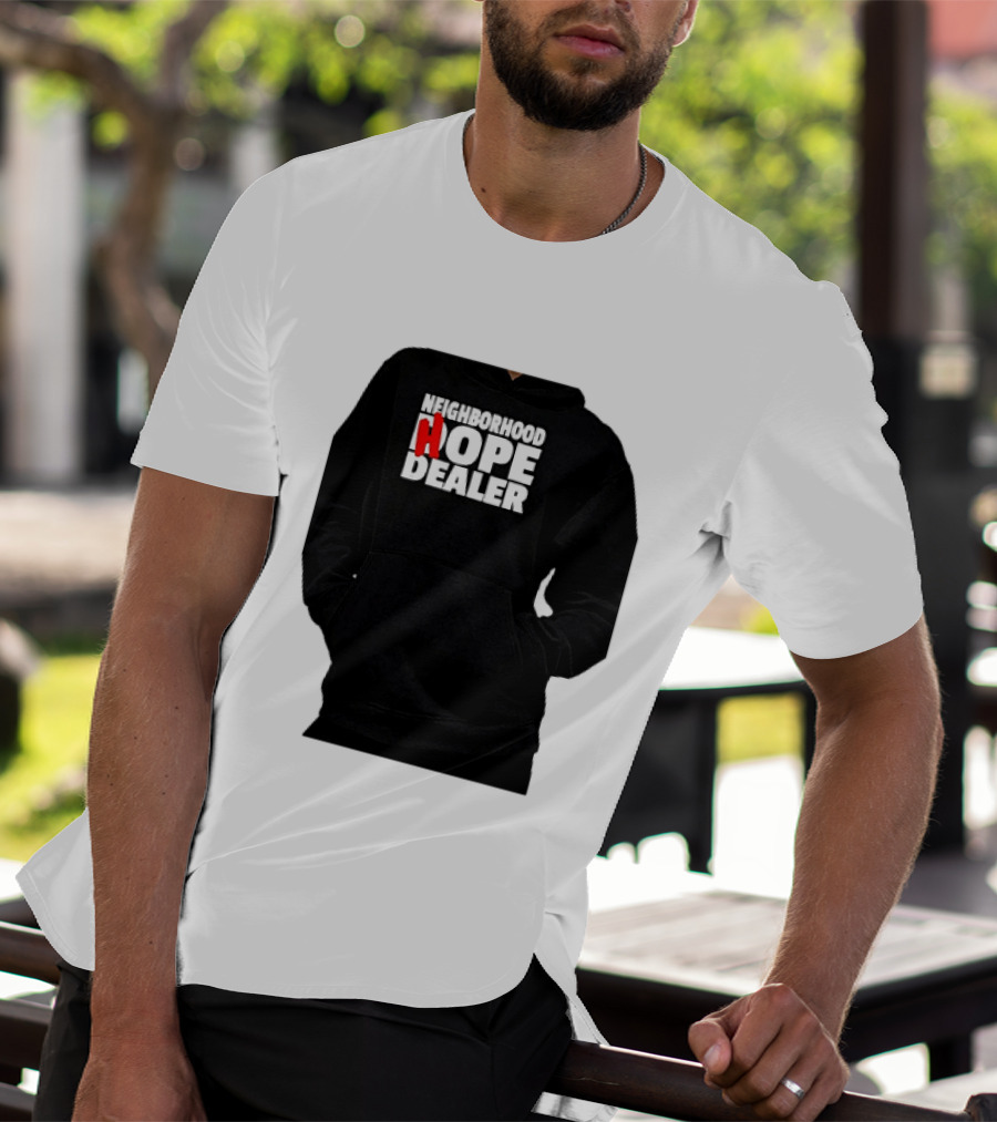 Neighborhood Hope Dealer Bold Red And White T-Shirt