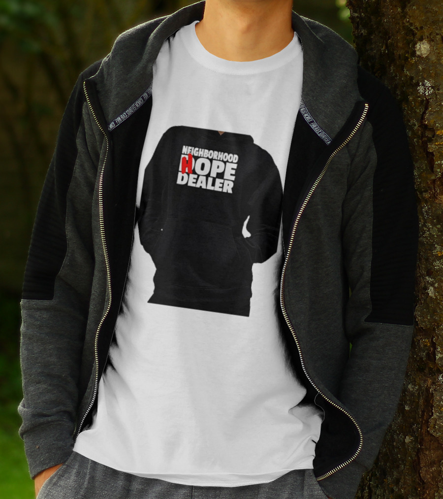 Neighborhood Hope Dealer Bold Red And White T-Shirt