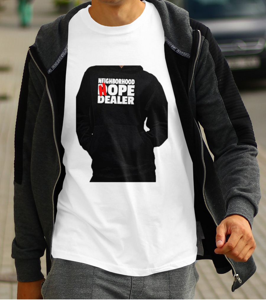 Neighborhood Hope Dealer Bold Red And White T-Shirt