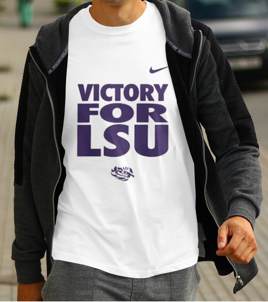 Victory For LSU Nike Tigers T-Shirt