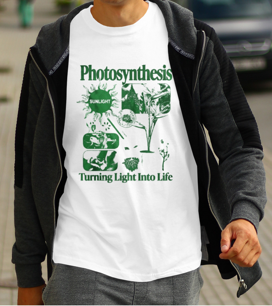 Photosynthesis Turning Light Into Life Science Botanical Diagrams T-Shirt