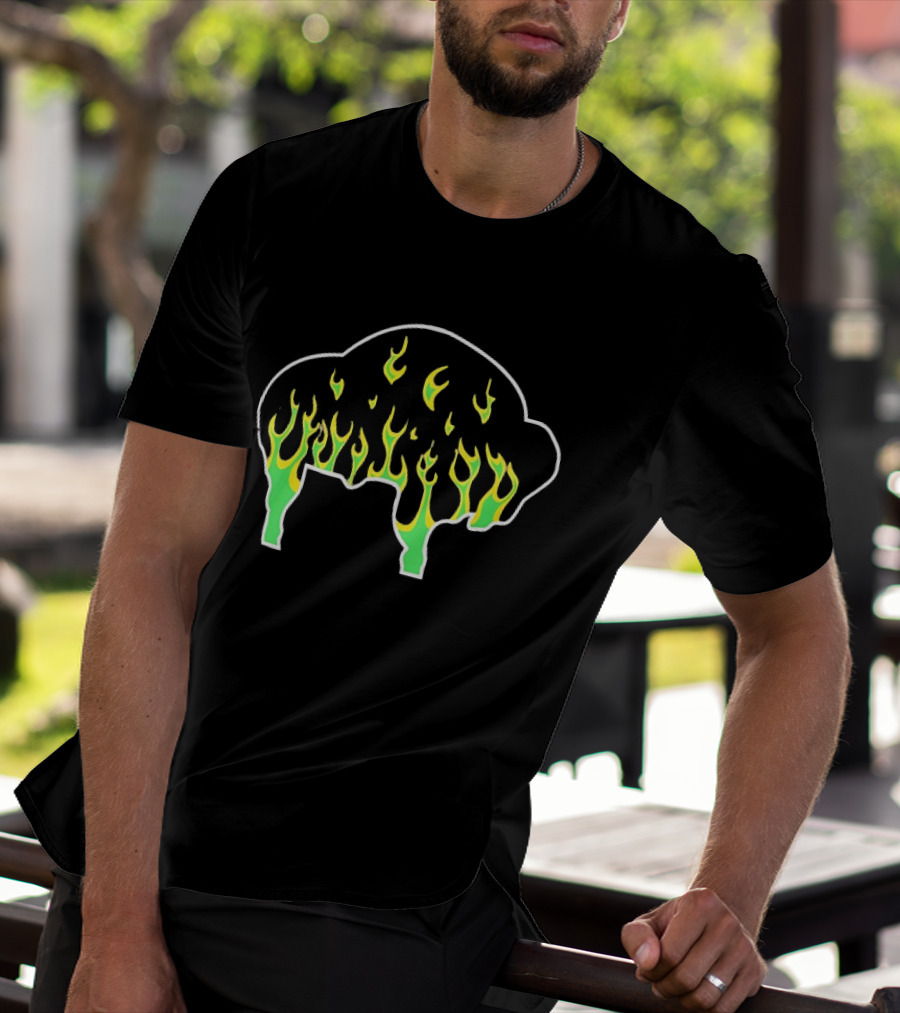 Buffalo Flaming Buffalo Fire T-Shirt