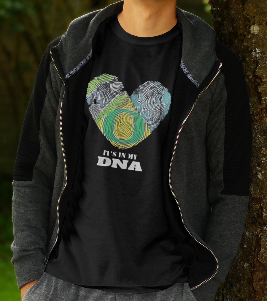 Oregon Ducks It's In My DNA Fingerprint Heart T-Shirt