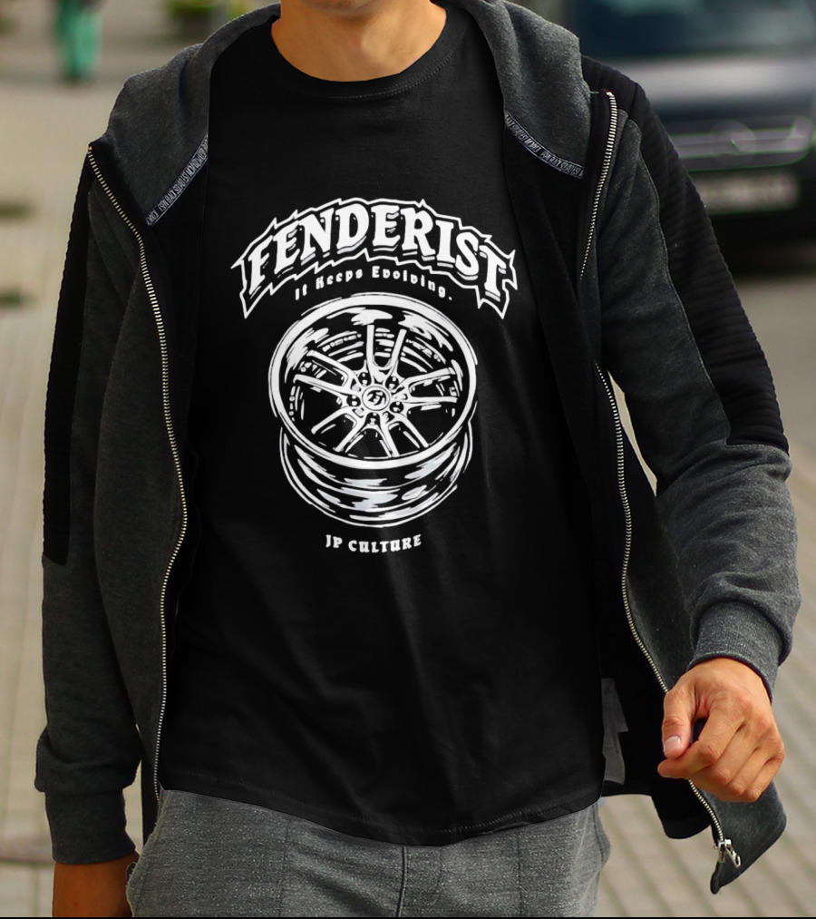 Fenderist Car Rim JP Culture It Keeps Evolving T-Shirt