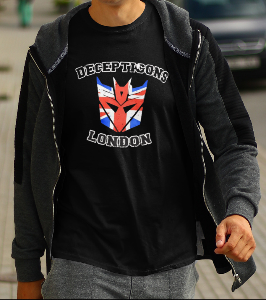 Decepticons London Union Jack Transformers T-Shirt