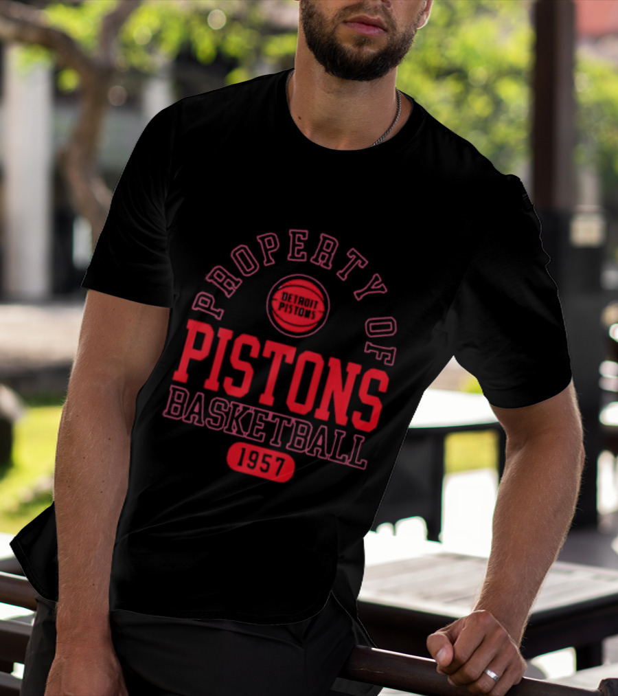 Property Of Pistons Basketball 1957 Detroit Pistons T-Shirt