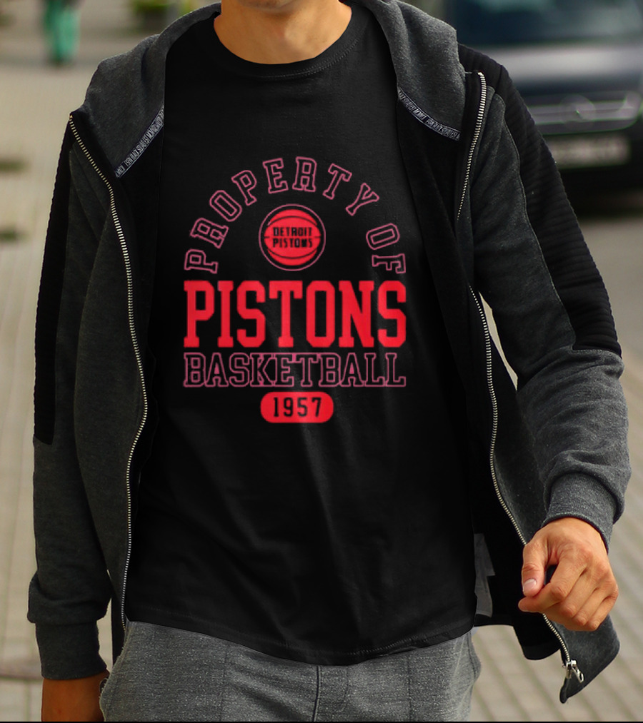 Property Of Pistons Basketball 1957 Detroit Pistons T-Shirt