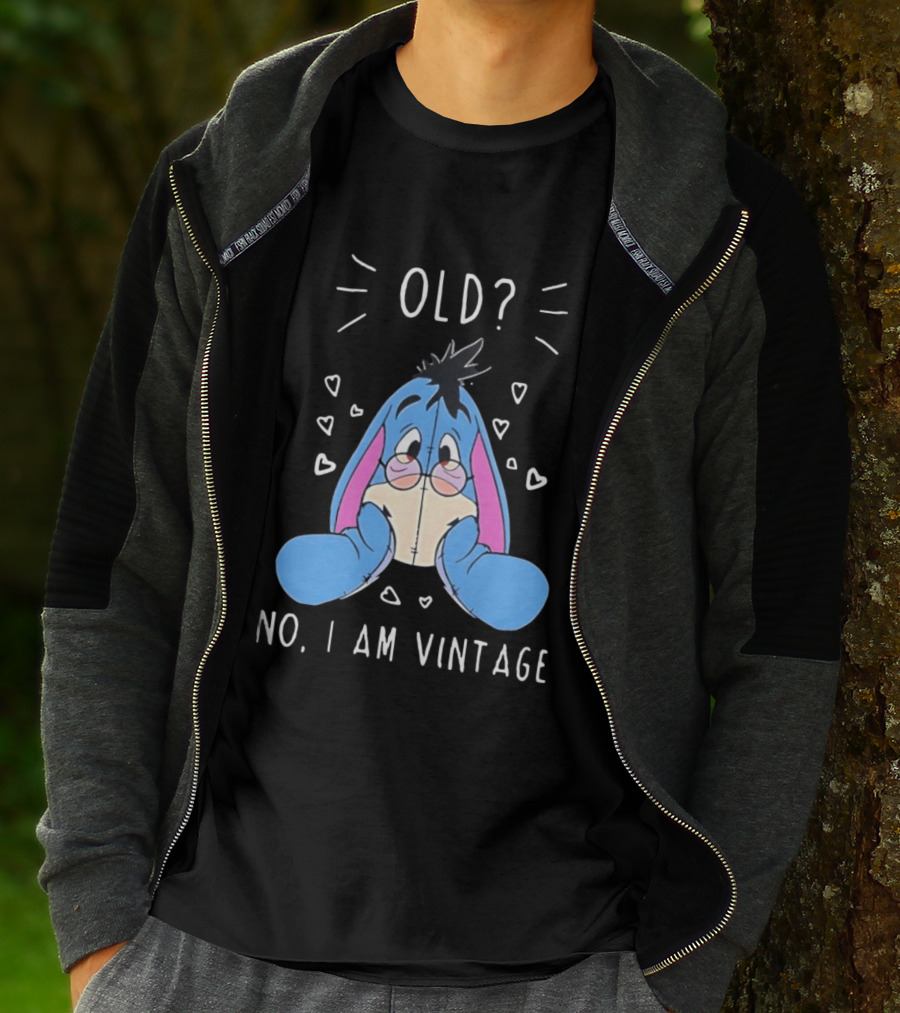 Old No I Am Vintage Disney Eeyore Wearing Glasses T-Shirt