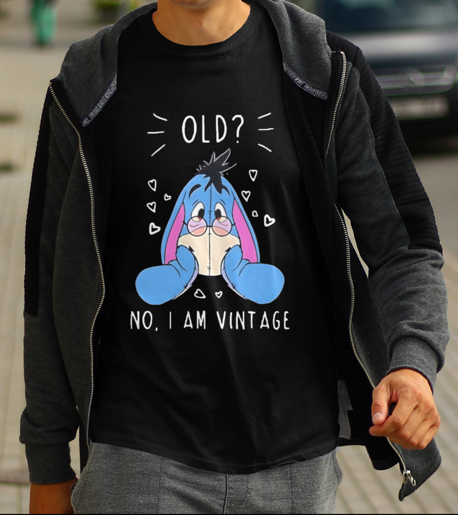 Old No I Am Vintage Disney Eeyore Wearing Glasses T-Shirt