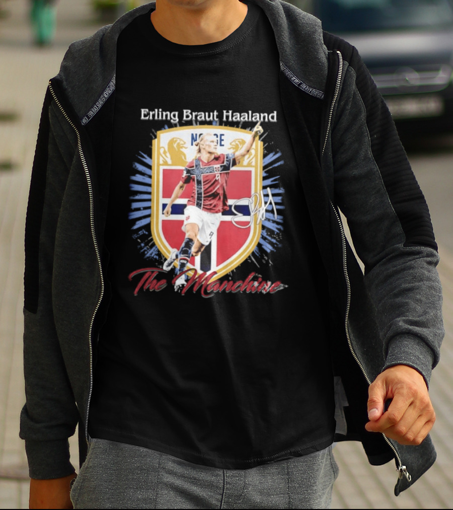 Erling Braut Haaland Norway National Team The Manchine Norway T-Shirt