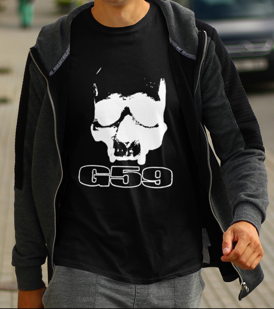 G59 Skull Black Graphic With Skull T-Shirt