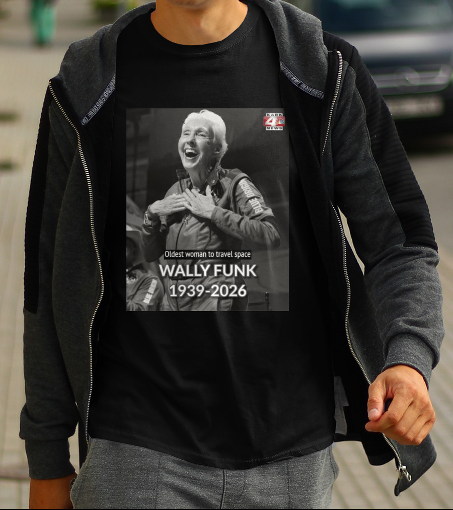 Wally Funk 1939 2026 Oldest Woman To Travel Space Blue Origin T-Shirt