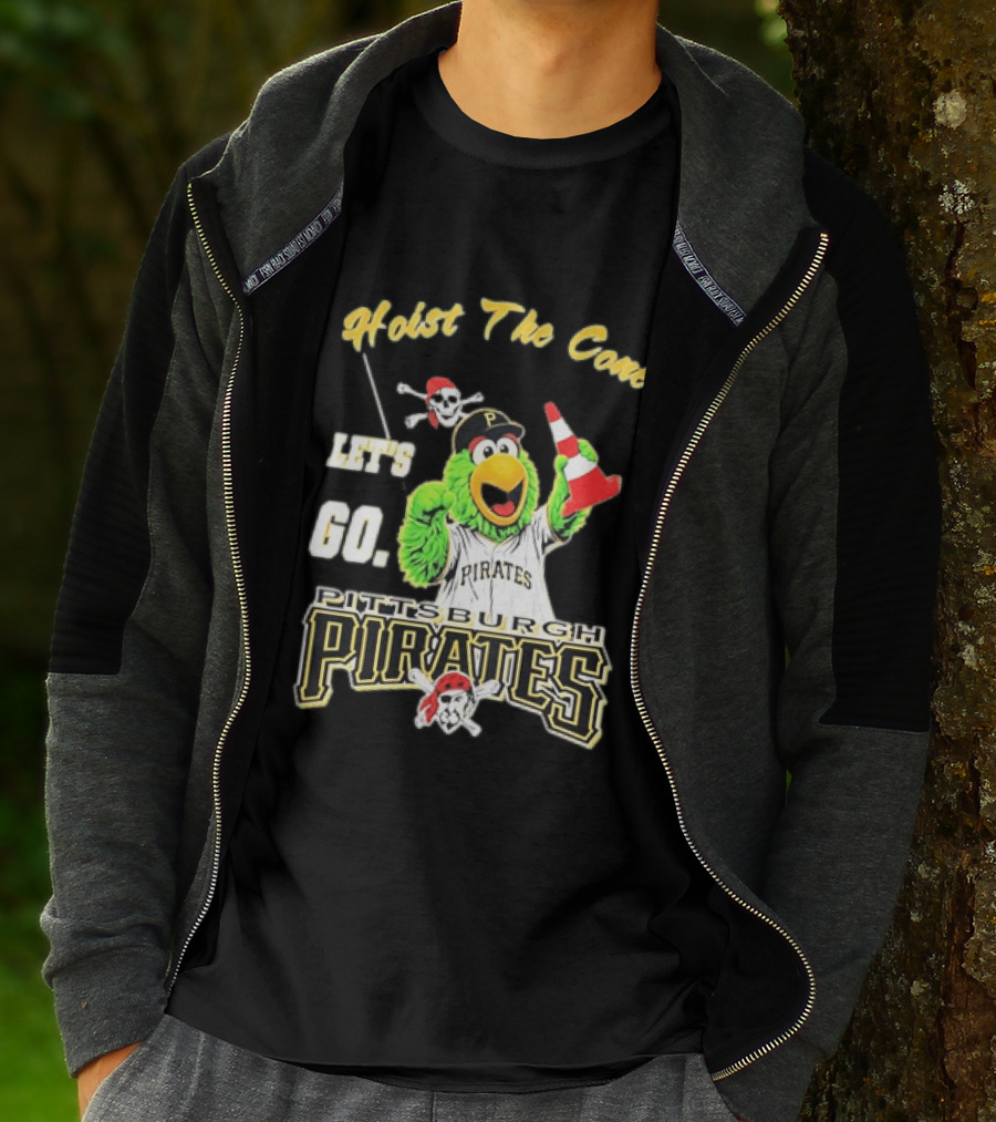 Pittsburgh Pirates Parrot Hoist The Cone Let's Go T-Shirt