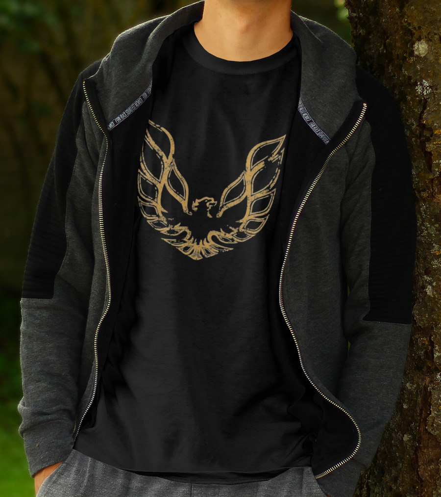 Pontiac Firebird Screaming Chicken Grunge Gold T-Shirt