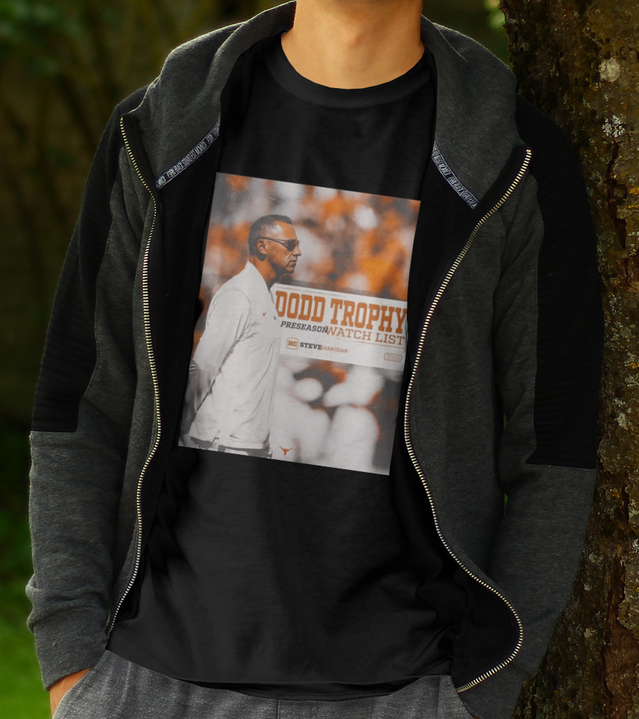 Dodd Trophy Preseason List Steve Sarkisian 2026 Texas Football T-Shirt