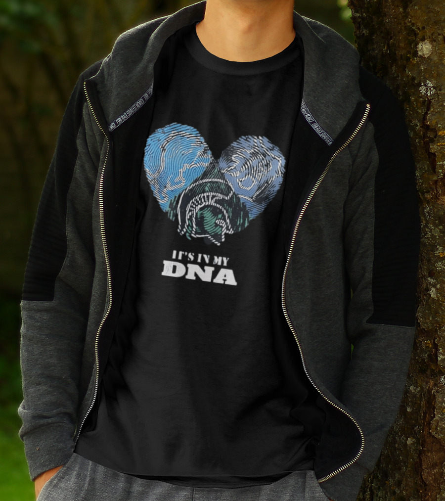 Heart Fingerprint Dog Breed Lover It's In My DNA T-Shirt