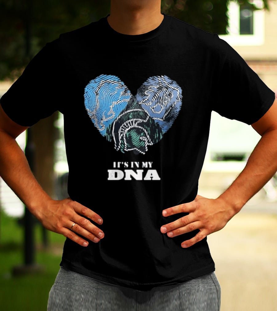 Heart Fingerprint Dog Breed Lover It's In My DNA T-Shirt