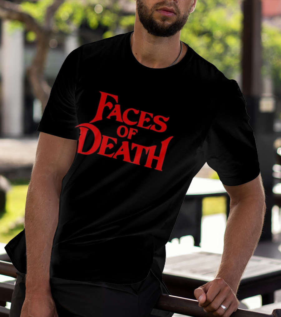 Faces Of Death Horror Movie Red T-Shirt