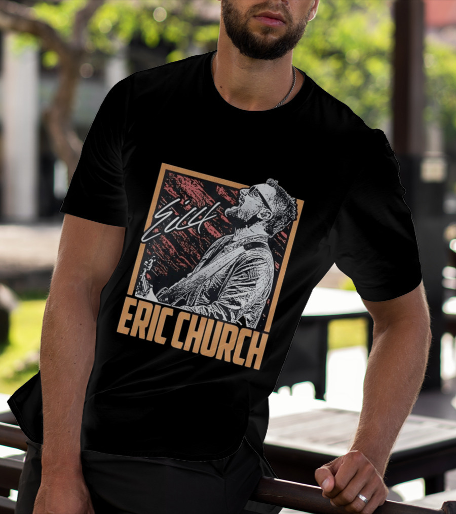 Sick Eric Church Live Singing Performance T-Shirt