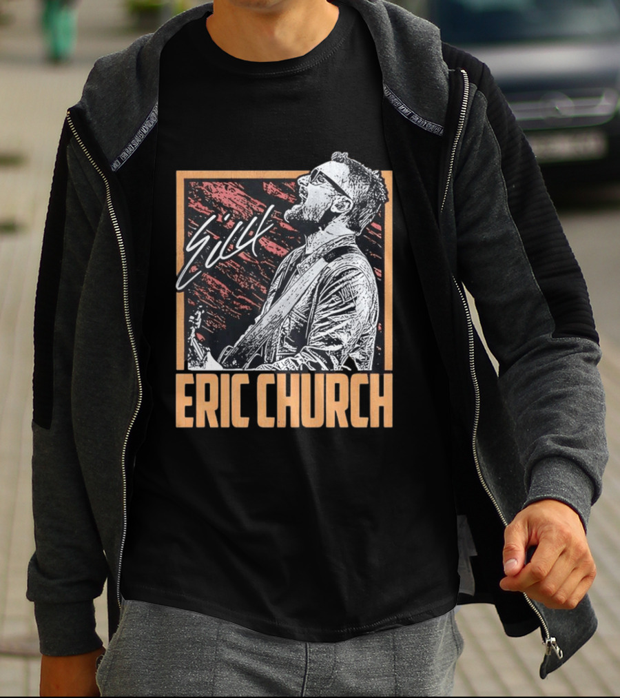 Sick Eric Church Live Singing Performance T-Shirt