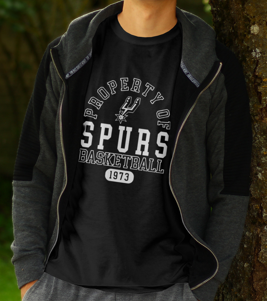 Property Of Spurs Basketball 1973 T-Shirt