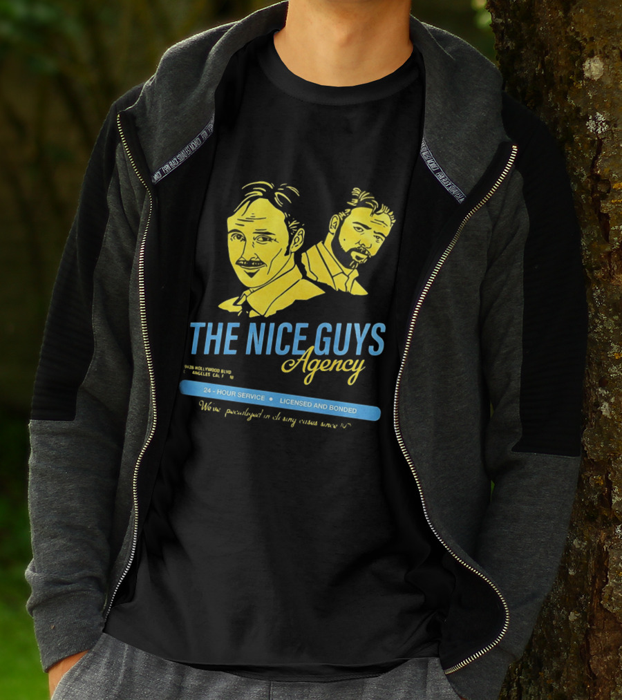 The Nice Guys Agency 2016 Film 24 Hour Service Licensed And Bonded T-Shirt