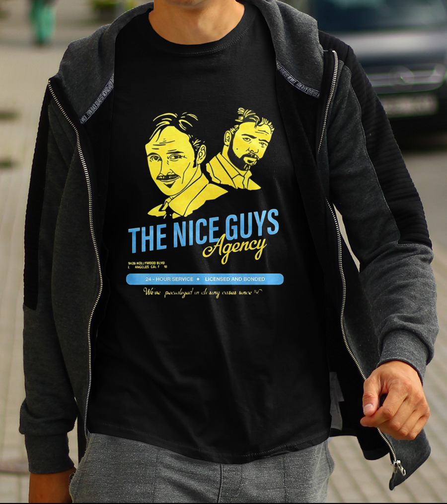The Nice Guys Agency 2016 Film 24 Hour Service Licensed And Bonded T-Shirt