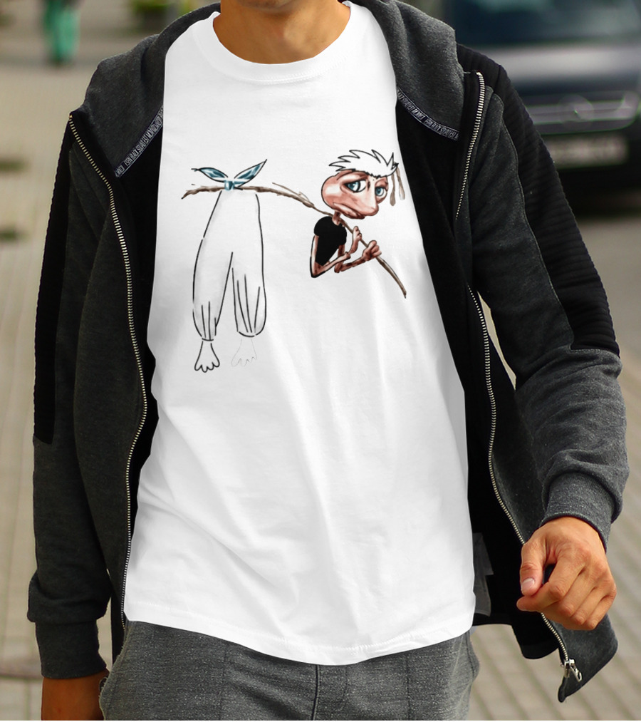 Go Jo Joe Biden Hobo Cartoon Character With Bindle And Pants T-Shirt