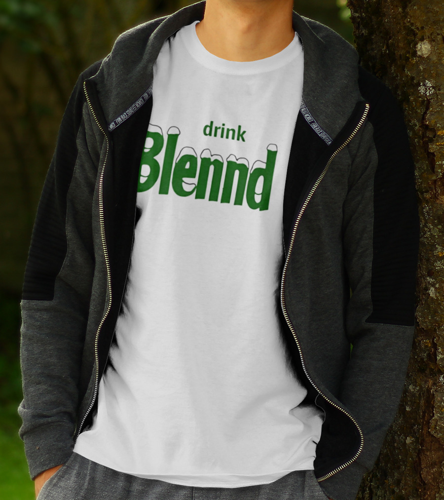 Refresh Your Routine Drink Blennd Green T-Shirt