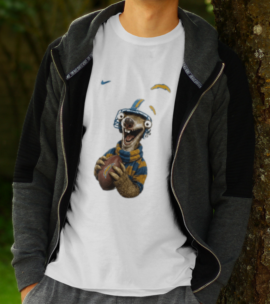 Sid Ice Age Los Angeles Chargers Football Fan Gear T-Shirt