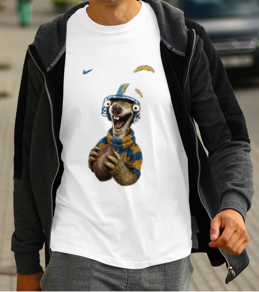 Sid Ice Age Los Angeles Chargers Football Fan Gear T-Shirt