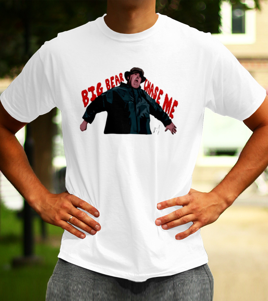 John Candy Big Bear Chase Me The Great Outdoors Movie Scene T-Shirt