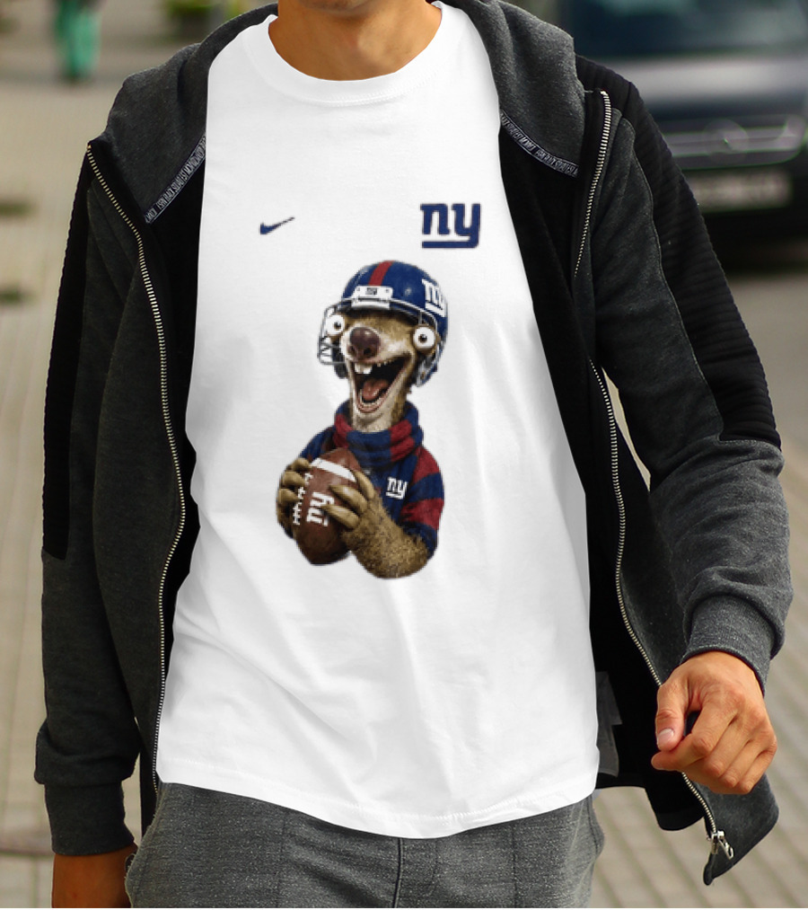 Sid The Sloth New York Giants Football NFL Fan Gear T-Shirt