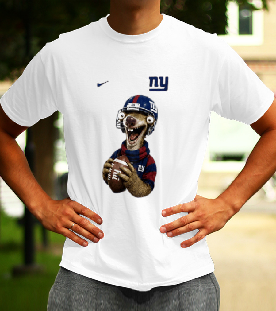 Sid The Sloth New York Giants Football NFL Fan Gear T-Shirt