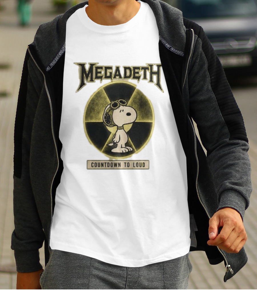 Snoopy MEgadeth Countdown To Loud T-Shirt