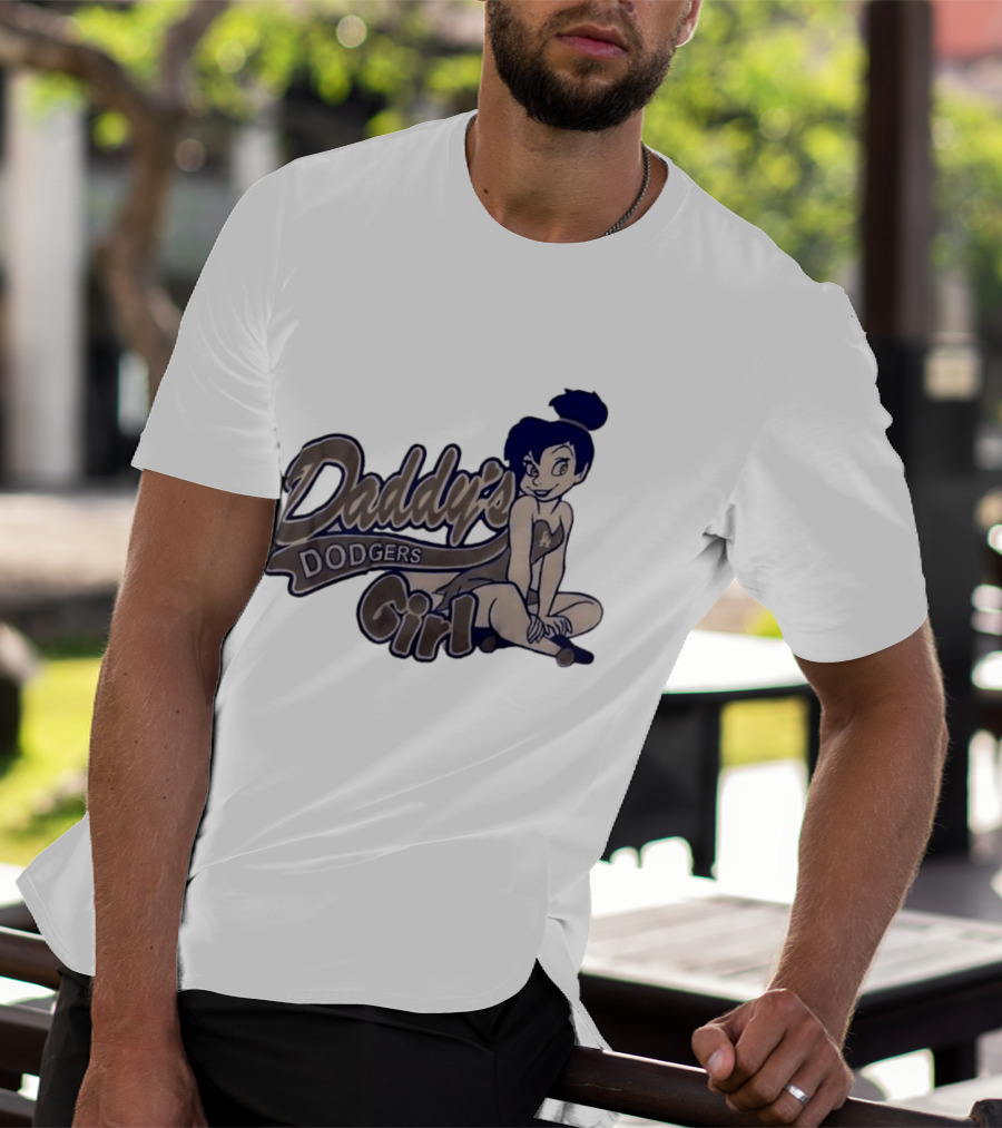 Daddy's Dodgers Girl Tinker Bell Los Angeles T-Shirt