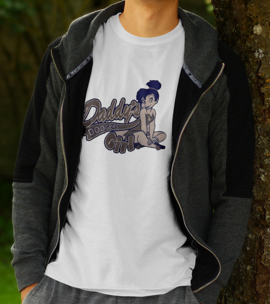 Daddy's Dodgers Girl Tinker Bell Los Angeles T-Shirt