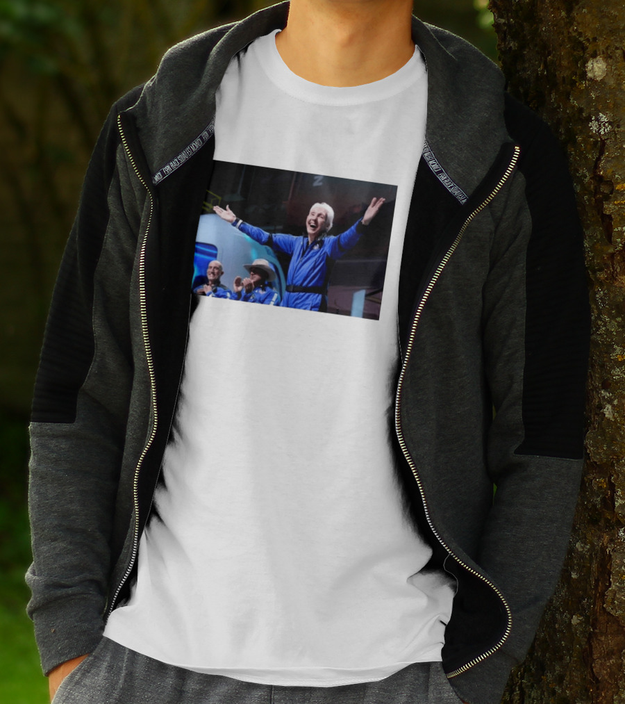 Wally Funk Age Record Space Travel Blue Origin Crew Celebration T-Shirt