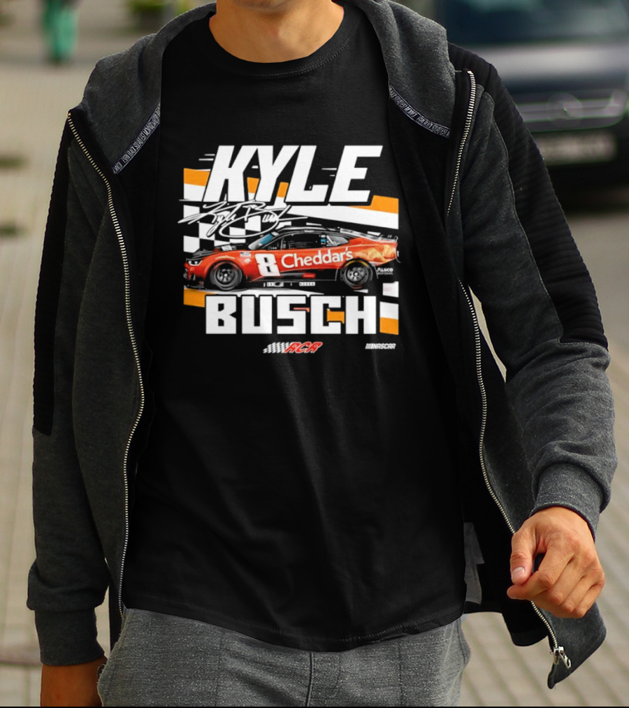 Kyle Busch Cheddar's NASCAR 8 Richard Childress Racing RCR T-Shirt