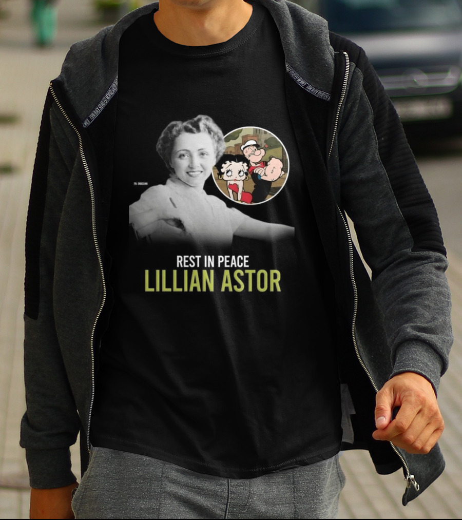 Rest In Peace Lillian Astor Betty Boop Popeye T-Shirt