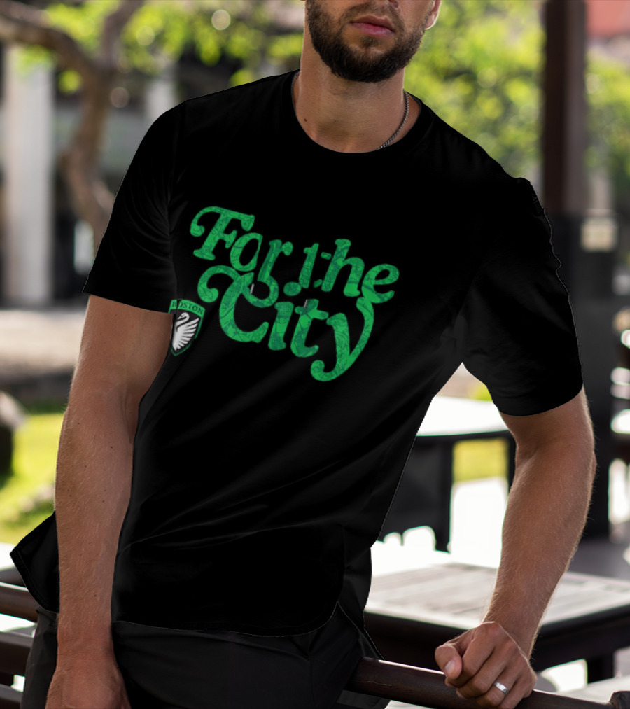 Boston Legacy FC For The City Green Swan T-Shirt