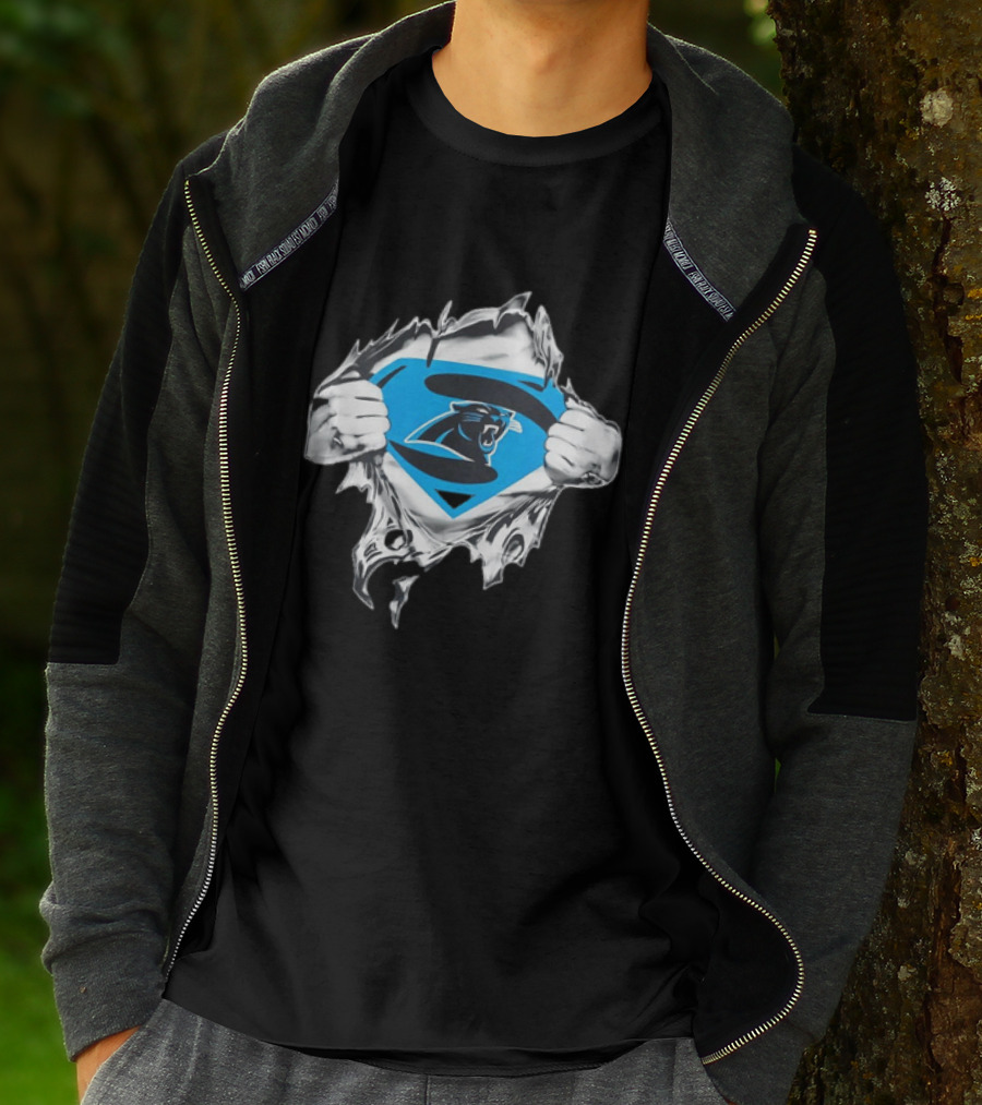 Carolina Panthers Superman Inspired Fan T-Shirt