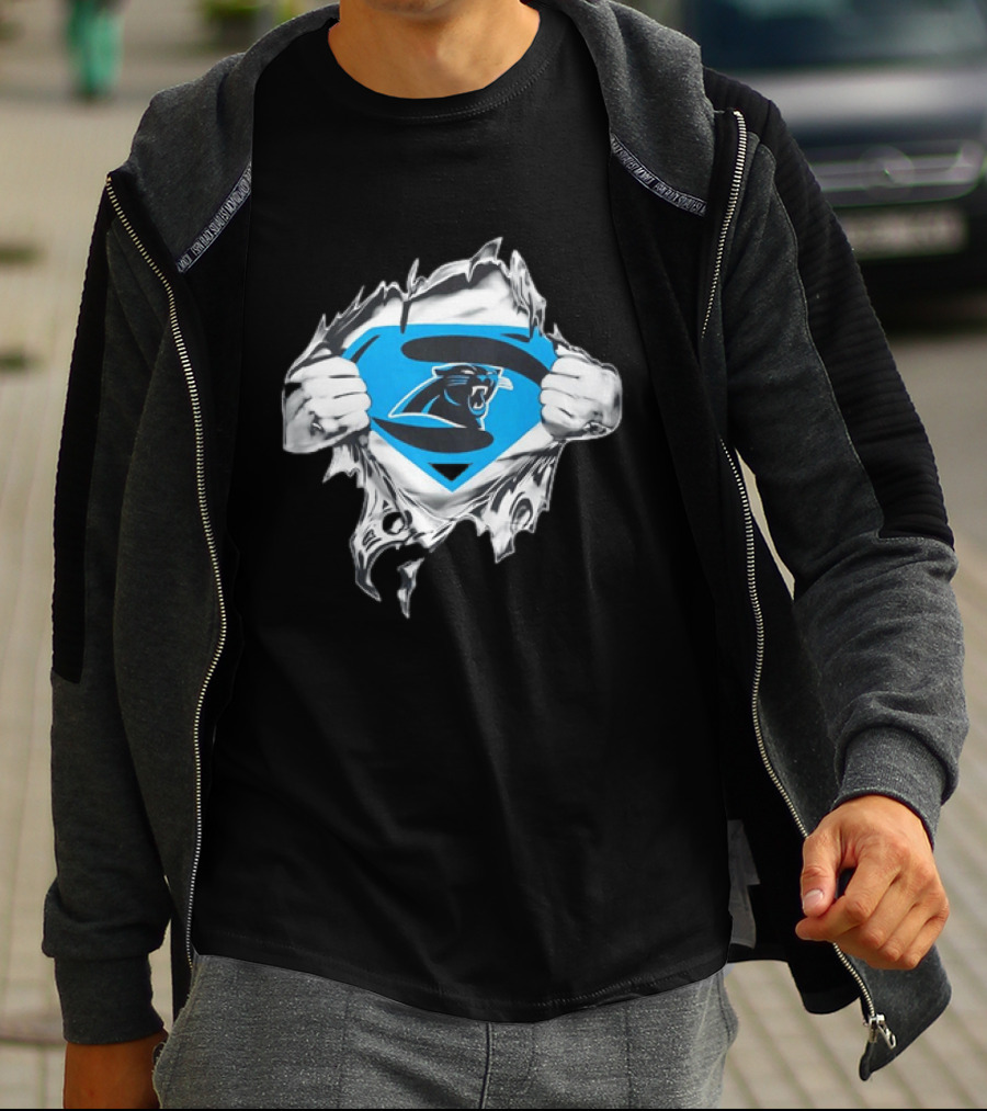 Carolina Panthers Superman Inspired Fan T-Shirt